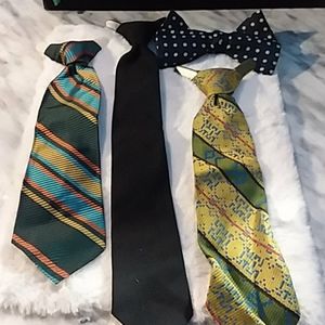 4 Boys clip on ties